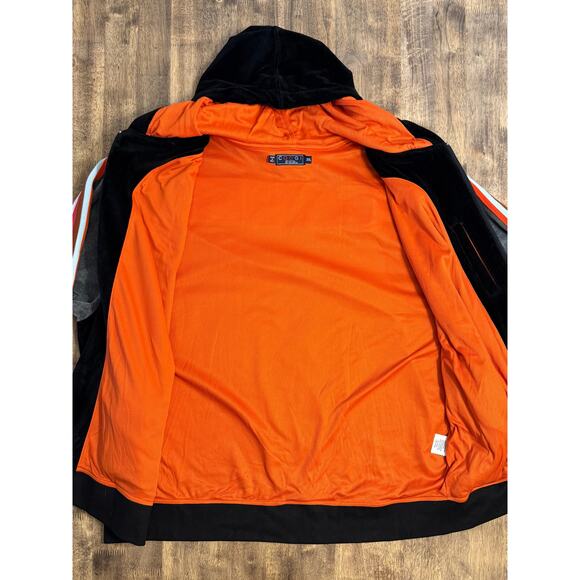 COOGI VTG Y2K Velour Tracksuit Set Jacket Pants Embroidered Black Men’s Size 3XL - Picture 8 of 16